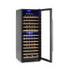 cantinetta-vini-due-zone-135-bottiglie-illuminazione-led-aperta-piena